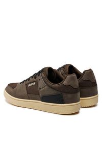 Guess Sneakersy Sava Low FMTSAL FAB12 Brązowy. Kolor: brązowy. Materiał: skóra