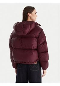 TOMMY HILFIGER - Tommy Hilfiger Kurtka puchowa WW0WW46541 Bordowy Regular Fit. Kolor: czerwony. Materiał: syntetyk #2