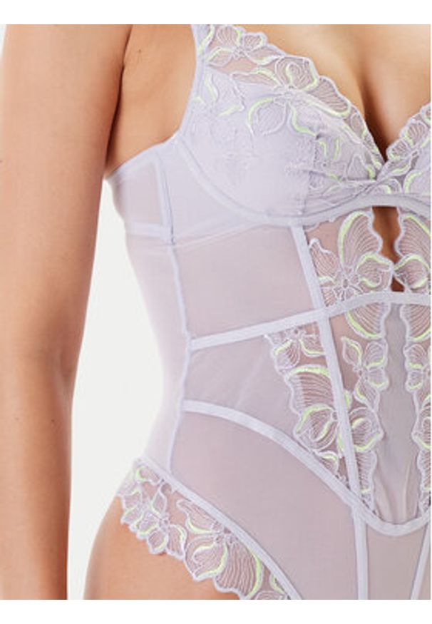 Hunkemöller Body 301936 Fioletowy. Kolor: fioletowy. Materiał: syntetyk