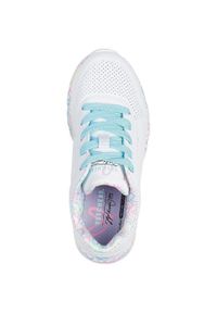 skechers - Adidasy Skechers Uno Lite - Lovely Luv, Dzieci. Kolor: biały. Materiał: materiał, syntetyk. Sport: turystyka piesza