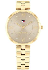 TOMMY HILFIGER - Zegarek Tommy Hilfiger Złoty Zegarek Damski Ella 1782685 Luksusowy i Delikatny. Kolor: złoty #1