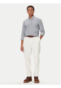Marc O'Polo Koszula M28 7302 42172 Błękitny Regular Fit. Typ kołnierza: polo. Kolor: niebieski. Materiał: bawełna