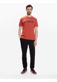 Asics T-Shirt Big Logo 2031A978 Pomarańczowy Regular Fit. Kolor: pomarańczowy. Materiał: syntetyk, bawełna #5