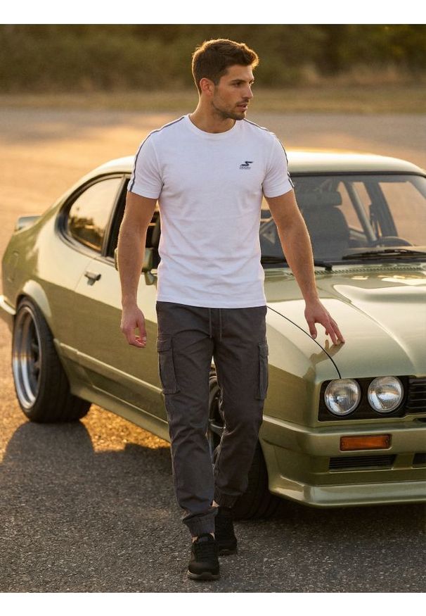 Sinsay - Spodnie cargo jogger - szary. Kolor: szary