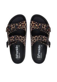 D.Franklin Klapki DFSH414003 Brązowy. Kolor: brązowy. Materiał: materiał #2