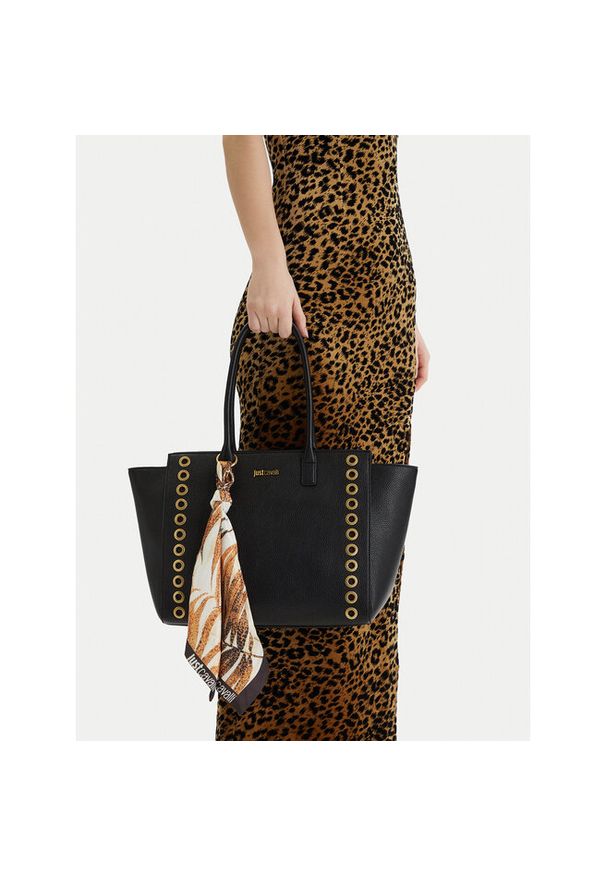 Torebka Just Cavalli. Kolor: czarny