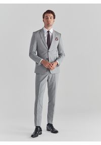 Pako Lorente - PAKO LORENTE – Szare spodnie garniturowe P22SF-6G-006-S-S. Kolor: szary. Materiał: poliester, elastan, wiskoza. Wzór: gładki. Styl: elegancki #4