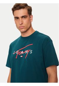 Tommy Jeans T-Shirt Signature Twist DM0DM19683 Zielony Regular Fit. Kolor: zielony. Materiał: bawełna #3