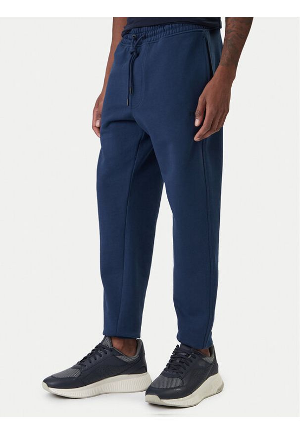 BOSS Spodnie dresowe Sechup 50533392 Niebieski Regular Fit. Kolor: niebieski. Materiał: bawełna