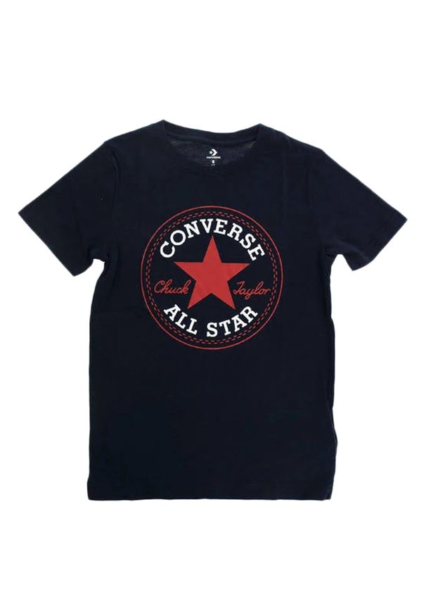 Koszulka dla dzieci Converse Core Chuck Patch. Kolor: niebieski