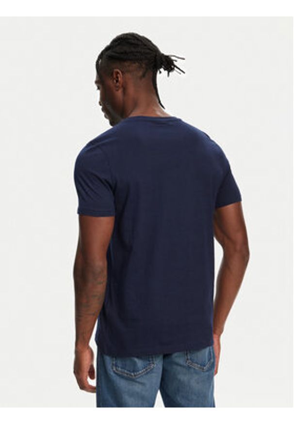 Robe di Kappa T-Shirt Luc 611187W Granatowy Regular Fit. Kolor: niebieski. Materiał: bawełna