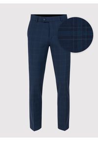 Pako Lorente - PAKO LORENTE – Granatowe spodnie garniturowe z wełną. Kolor: niebieski. Materiał: wełna #7