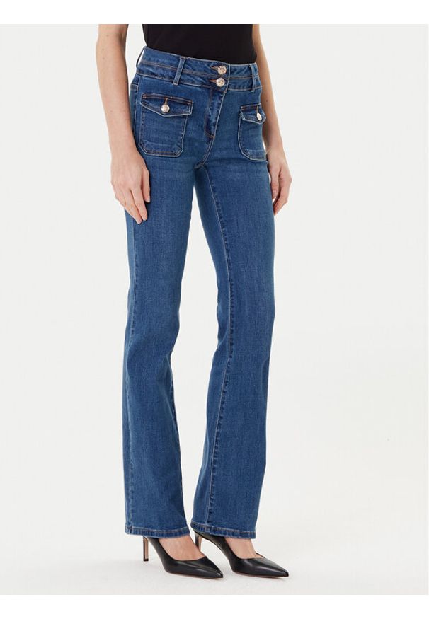 Morgan Jeansy 241-POLEN3 Niebieski Bootcut Fit. Kolor: niebieski