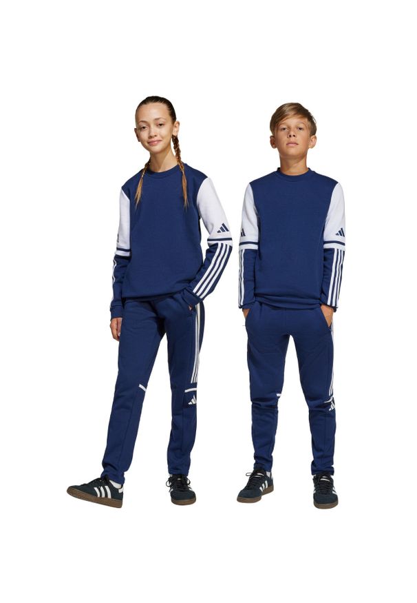 Adidas - Spodnie dla dzieci adidas Squadra 25 Sweat. Okazja: na co dzień. Kolor: biały, wielokolorowy, niebieski. Styl: sportowy, casual