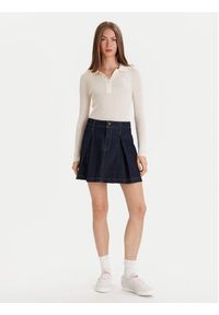 Lacoste Sweter AF4006 Écru Slim Fit. Materiał: wełna #4