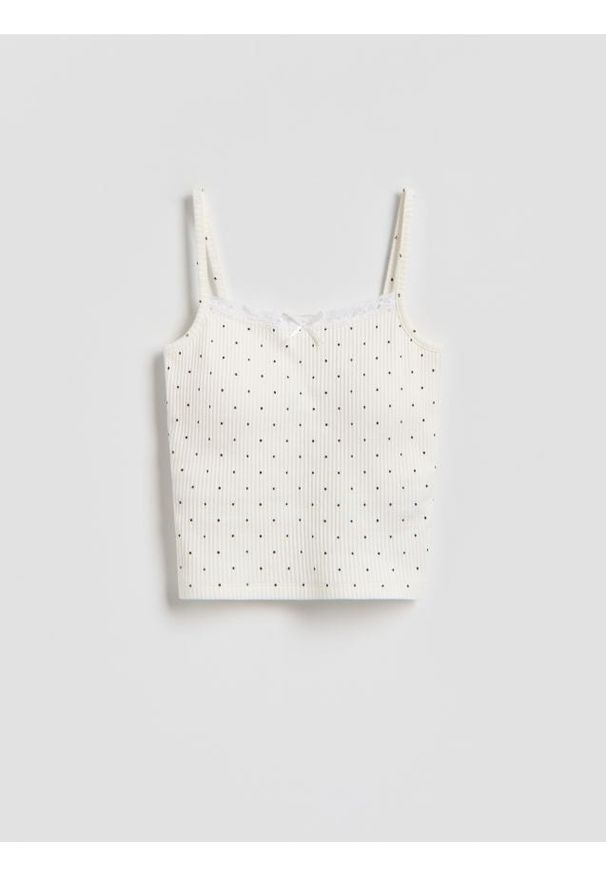 Reserved - Top na ramiączkach - wielobarwny. Materiał: bawełna. Długość rękawa: na ramiączkach