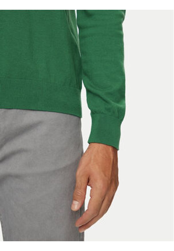 United Colors of Benetton - United Colors Of Benetton Sweter 10CVU1N60 Zielony Regular Fit. Kolor: zielony. Materiał: bawełna