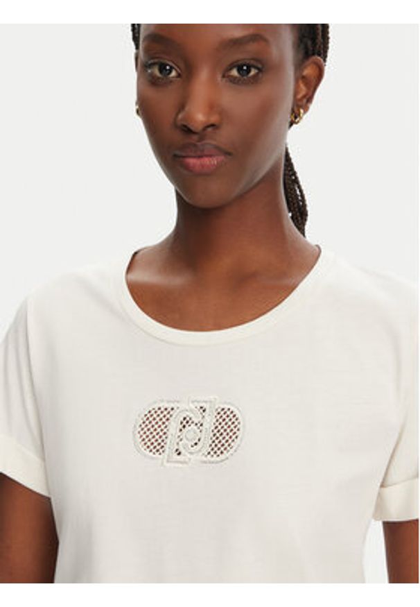 Liu Jo T-Shirt TA5180 JS923 M9248 Żółty Regular Fit. Kolor: żółty. Materiał: bawełna