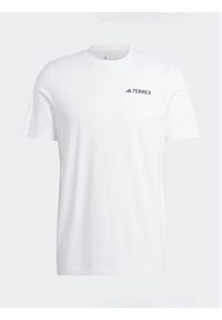 Adidas - adidas T-Shirt IL2648 Biały Regular Fit. Kolor: biały. Materiał: bawełna #3