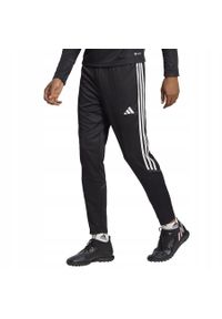 Spodnie do piłki nożnej męskie Adidas Tiro 23 Training Pant treningowe. Kolor: biały, czarny, wielokolorowy. Materiał: poliester