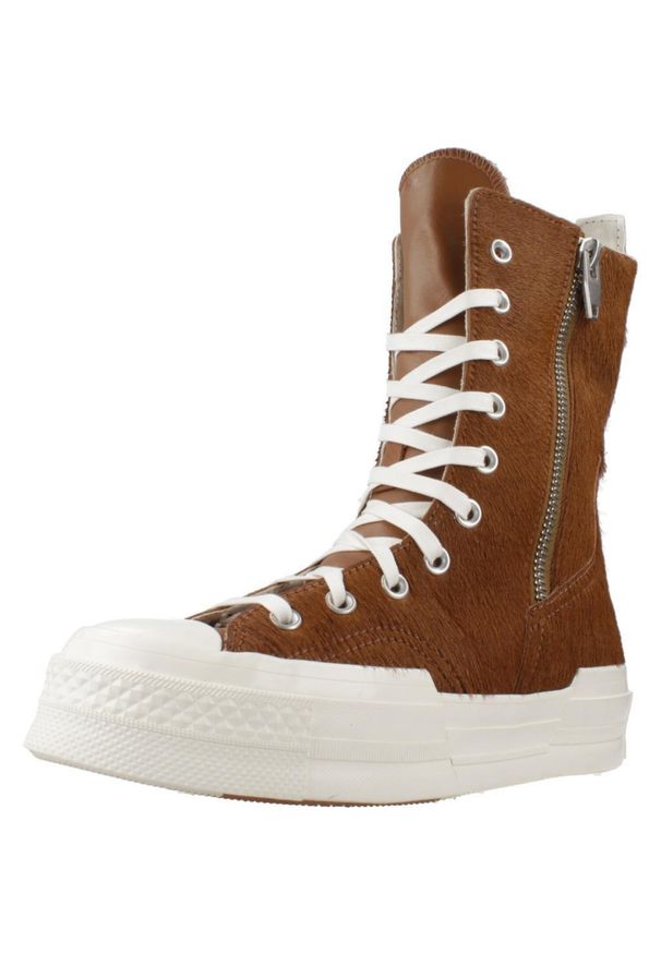 Tenisówki Converse Model Chuck Taylor All Star 70 Plus Xhi Kolor Brązowy. Kolor: brązowy. Materiał: tkanina, skóra