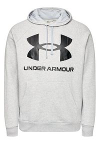 Under Armour Bluza Ua Rival 1357093 Szary Regular Fit. Kolor: szary. Materiał: bawełna #5