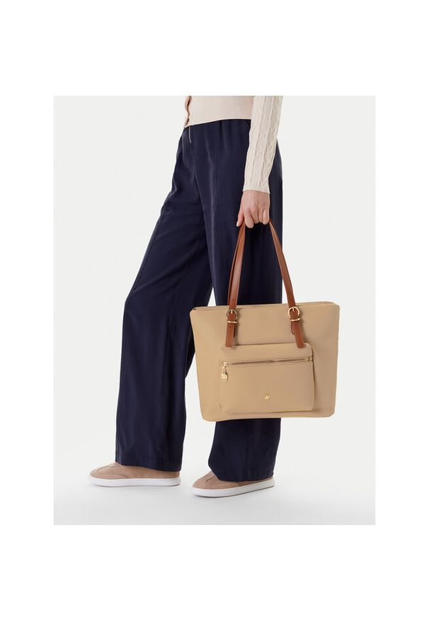 Torebka Beverly Hills Polo Club. Kolor: beżowy