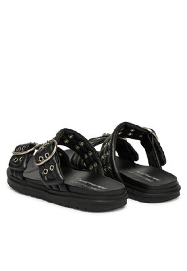 EMU Australia Klapki Bondi Buckle 2.0 W13306 Czarny. Kolor: czarny. Materiał: skóra