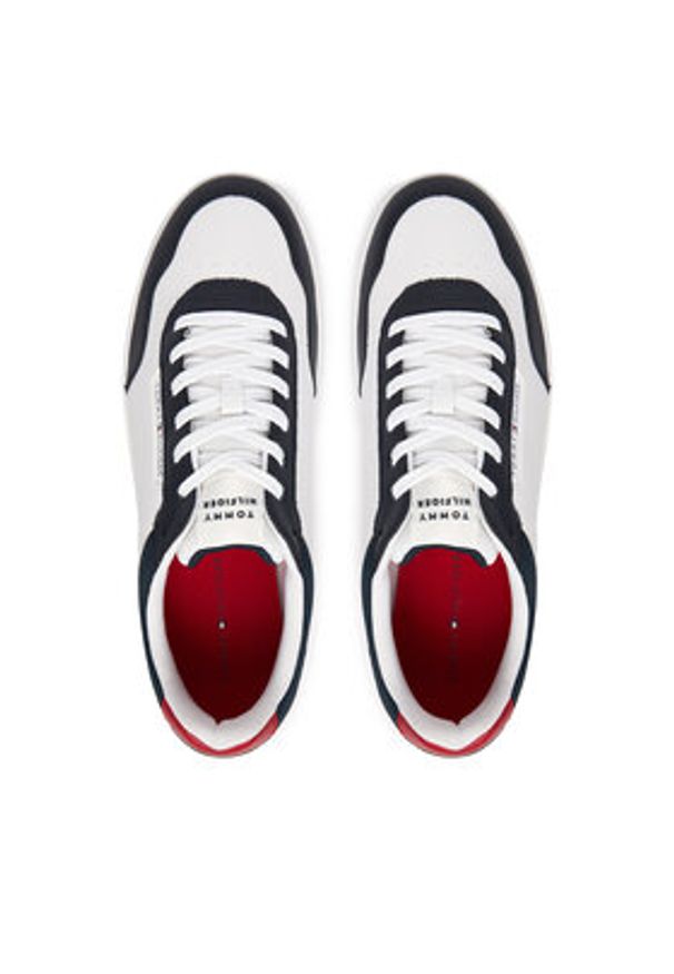 TOMMY HILFIGER - Tommy Hilfiger Sneakersy Basket Core Lite Lth Block FM0FM05713 Biały. Kolor: biały. Materiał: skóra