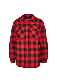 C h e m i s e e n f l a n e l l e L a c e t s Urban Classics. Kolor: czerwony, wielokolorowy, czarny #1