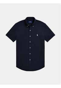 Polo Ralph Lauren Koszula 710798291001 Granatowy Slim Fit. Typ kołnierza: polo. Kolor: niebieski. Materiał: bawełna #4