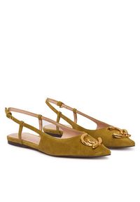 Coccinelle Baleriny C-ME E4 SB2 21 02 01 Zielony. Kolor: zielony. Materiał: zamsz, skóra #5