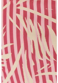Vero Moda - Strój kąpielowy. Kolor: różowy. Materiał: materiał, poliamid, elastan. Wzór: gładki #7