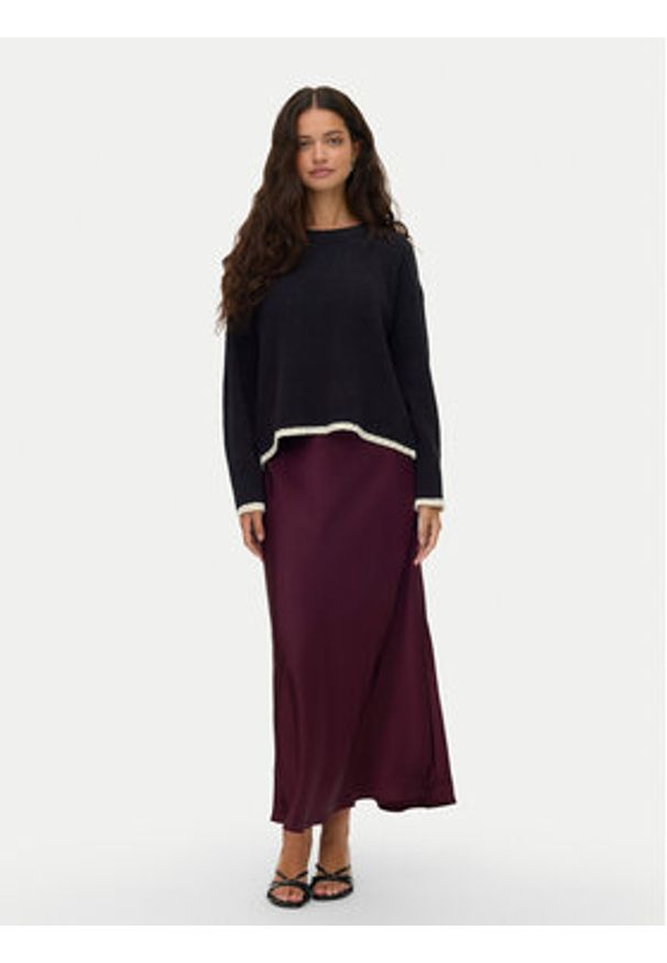 Vero Moda Spódnica midi Elena 10337459 Fioletowy Regular Fit. Kolor: fioletowy. Materiał: syntetyk