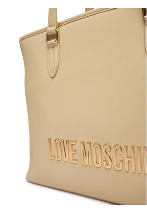Love Moschino - LOVE MOSCHINO Torebka JC4190PP1OKD0129 Beżowy. Kolor: beżowy. Materiał: skórzane