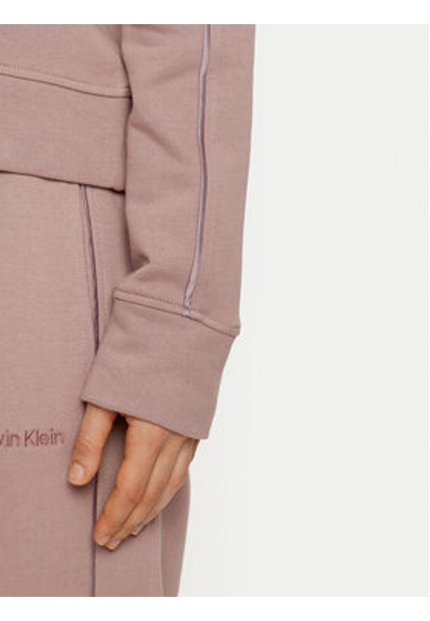 Calvin Klein Bluza Hoodie 000QS7261E Beżowy Regular Fit. Kolor: beżowy. Materiał: bawełna