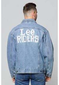 Lee - LEE RIDER JACKET SUPER MĘSKA KURTKA JEANSOWA STONEWASH L89ZRDVA. Materiał: jeans