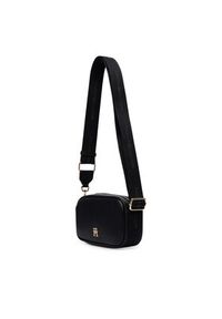 TOMMY HILFIGER - Tommy Hilfiger Torebka Th Logotape Camera Bag AW0AW18741 Czarny. Kolor: czarny. Materiał: skórzane #6
