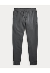 Ralph Lauren - RALPH LAUREN - Szare spodnie dresowe Jogger. Kolor: szary. Materiał: dresówka. Wzór: haft
