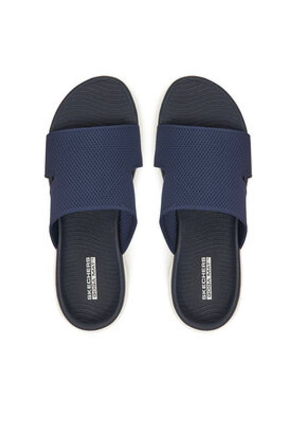 skechers - Skechers Klapki On-The-Go 600-Oceanside 140003/NVY Granatowy. Kolor: niebieski. Materiał: materiał