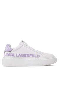 Karl Lagerfeld - KARL LAGERFELD Sneakersy KL62210 Biały. Kolor: biały. Materiał: skóra #1