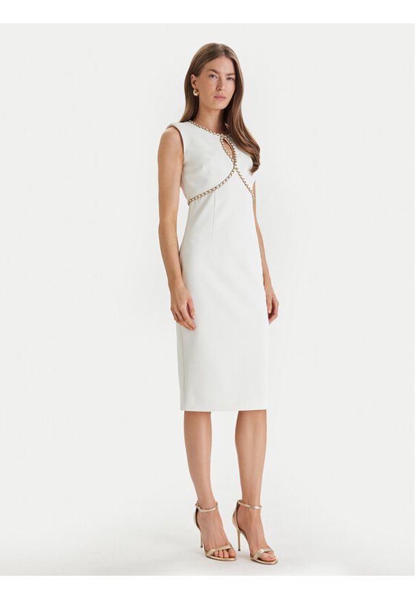 Marciano Guess Sukienka koktajlowa 6RGK18 9373Z Biały Regular Fit. Kolor: biały. Materiał: syntetyk. Styl: wizytowy