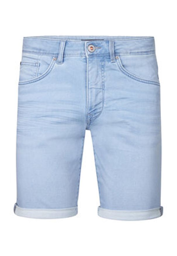 Petrol Industries Szorty jeansowe M-ROS-SHO001 Niebieski Slim Fit. Kolor: niebieski. Materiał: bawełna