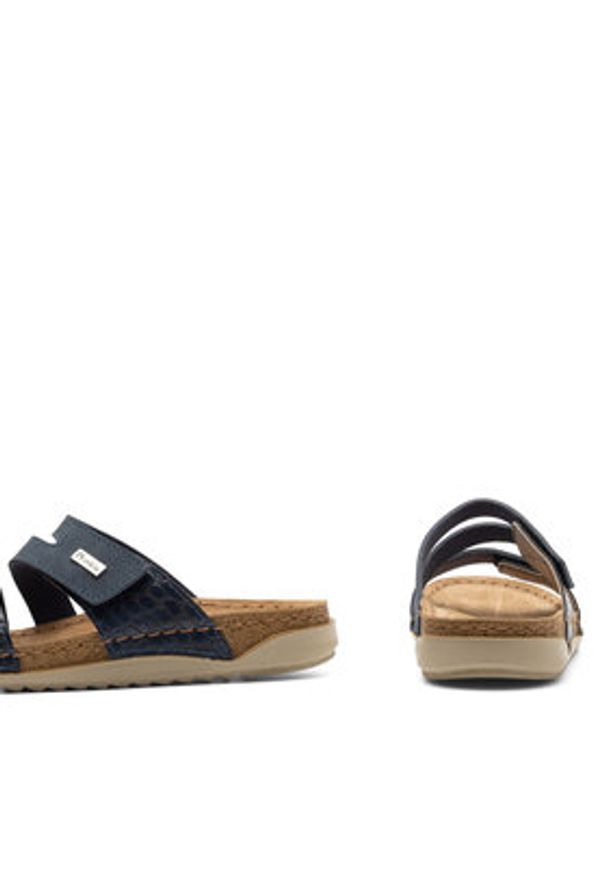 Inblu Klapki AA093N01 Granatowy. Kolor: niebieski. Materiał: materiał