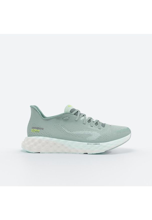 KIPRUN - Buty do biegania damskie Kiprun KS900 Light. Kolor: zielony, biały, niebieski, wielokolorowy. Materiał: materiał. Szerokość cholewki: normalna. Wzór: geometria. Sport: fitness, bieganie