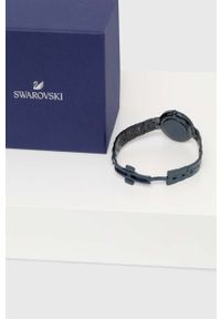 Swarovski zegarek damski kolor granatowy. Kolor: niebieski. Materiał: materiał #2