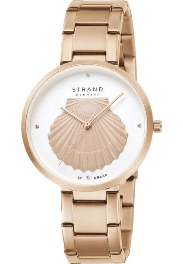 Zegarek Strand Zegarek damski Strand S700LHVISV-DOT różowe złoto. Kolor: złoty, wielokolorowy, różowy