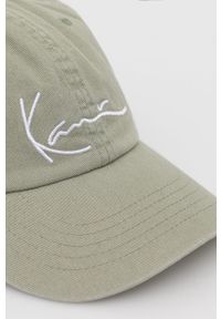 Karl Kani czapka kolor zielony z aplikacją. Kolor: zielony. Wzór: aplikacja #2