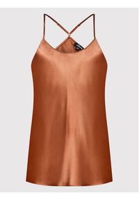 Etam Koszulka piżamowa Pearly 6525393 Brązowy Regular Fit. Kolor: brązowy. Materiał: jedwab #4