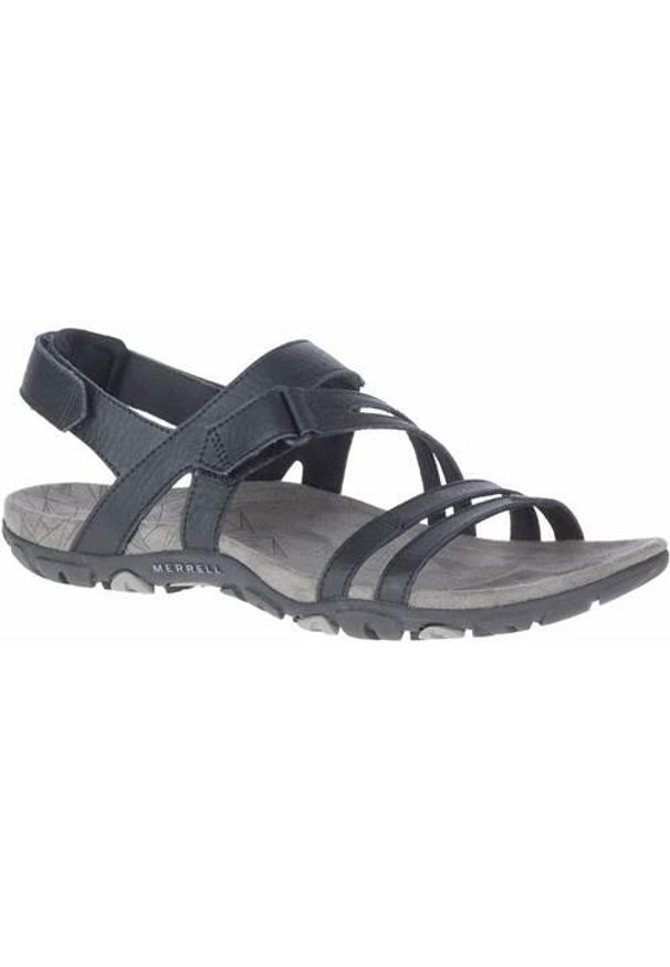 Buty do chodzenia damskie Merrell Sandspur Rose Convert. Zapięcie: rzepy. Kolor: czarny, wielokolorowy. Materiał: skóra, syntetyk, tkanina, materiał. Sport: turystyka piesza